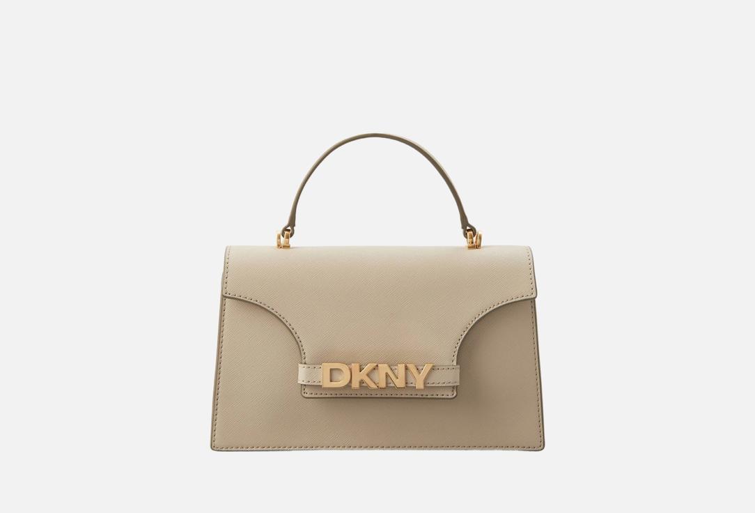 

Сумка кросс-боди кожаная DKNY, Бежевый, AVRIL TH FLAP бежевая
