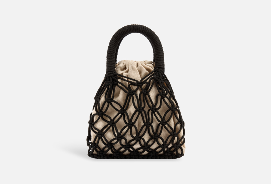 Изображение товара Плетеная сумка Sbalo черная для женщин экологичный легкий дизайн