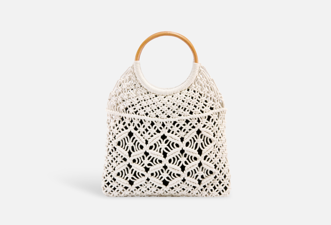 Изображение товара Плетеная белая сумка Sbalo из хлопка для женщин