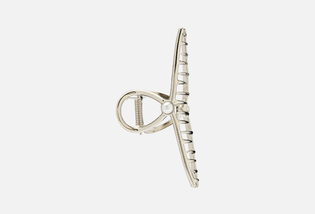 

Крабик для волос MONTE VITA, Серебряный, Петелька, серебро с жемчужинкой 1 шт