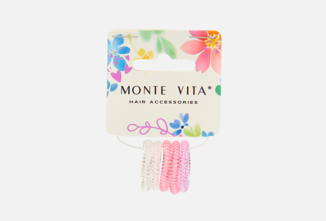 

Резинки для волос MONTE VITA, Розовый, Розовые пружинки 5 шт