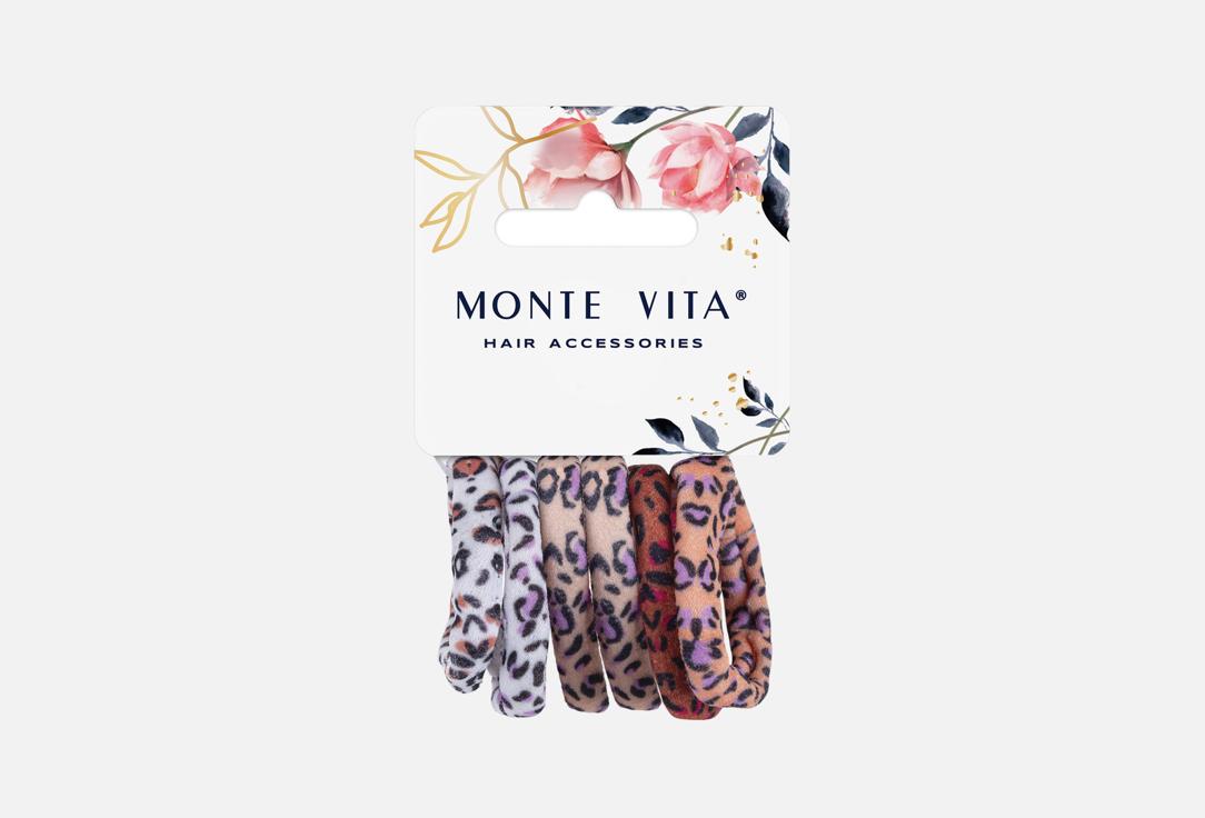 

Резинки для волос MONTE VITA, С принтом 6 шт