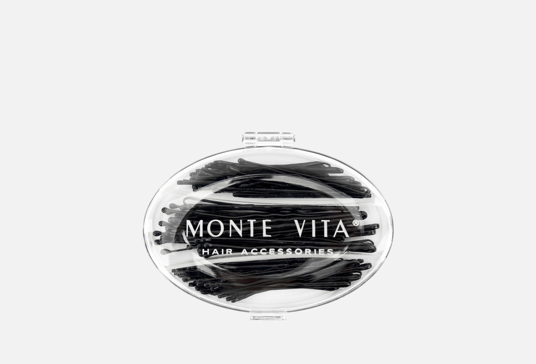 

Невидимки MONTE VITA, Черный, Черные в кейсе 60 шт