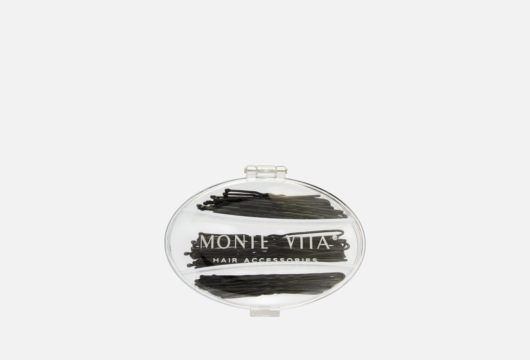 

Шпильки MONTE VITA, Черный, Чёрные в кейсе 60 шт
