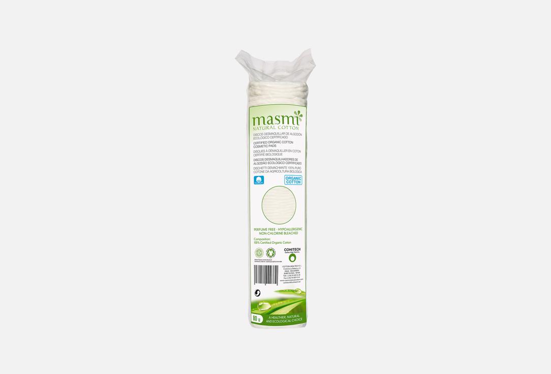 Изображение товара Натуральные ватные диски MASMI Organic Cotton для лица и макияжа 100 шт