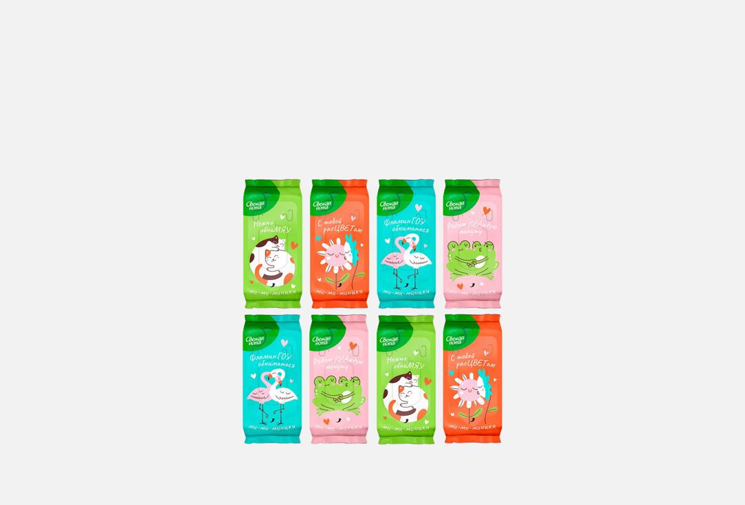 

детские влажные салфетки СВЕЖАЯ НОТА, Ми-Ми-Ми 64 шт