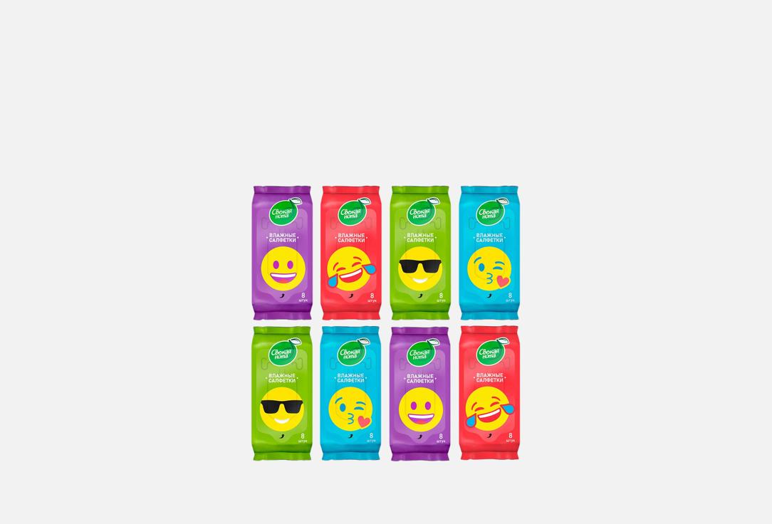 Изображение товара Детские влажные салфетки Свежая Нота 8x8 Смайлики