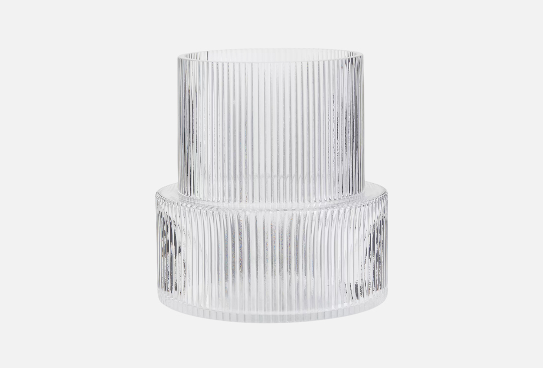 

Ваза декоративная интерьерная LIGHTDELIGHT, Прозрачный, Glass vase, прозрачная, 18 см 1 шт