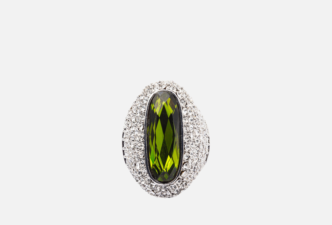 

Кольцо ATTRIBUTE SHOP, Овальное с зеленым кристаллом 17,5 мл