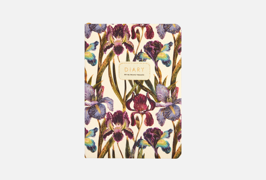 Изображение товара Ежедневник Bruno Visconti FLORA Ирисы А6 с ляссе