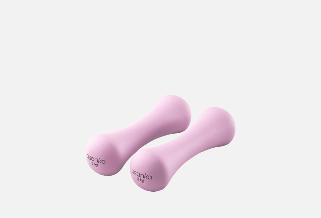 Изображение товара Гантели Неопреновые Asanka 2 кг для фитнеса и тренировок дома
