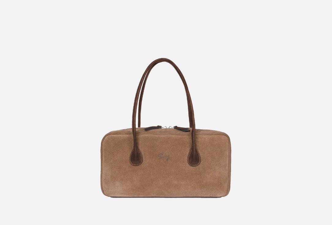 Изображение товара Замшевая сумка-багет SAAJ коричневая