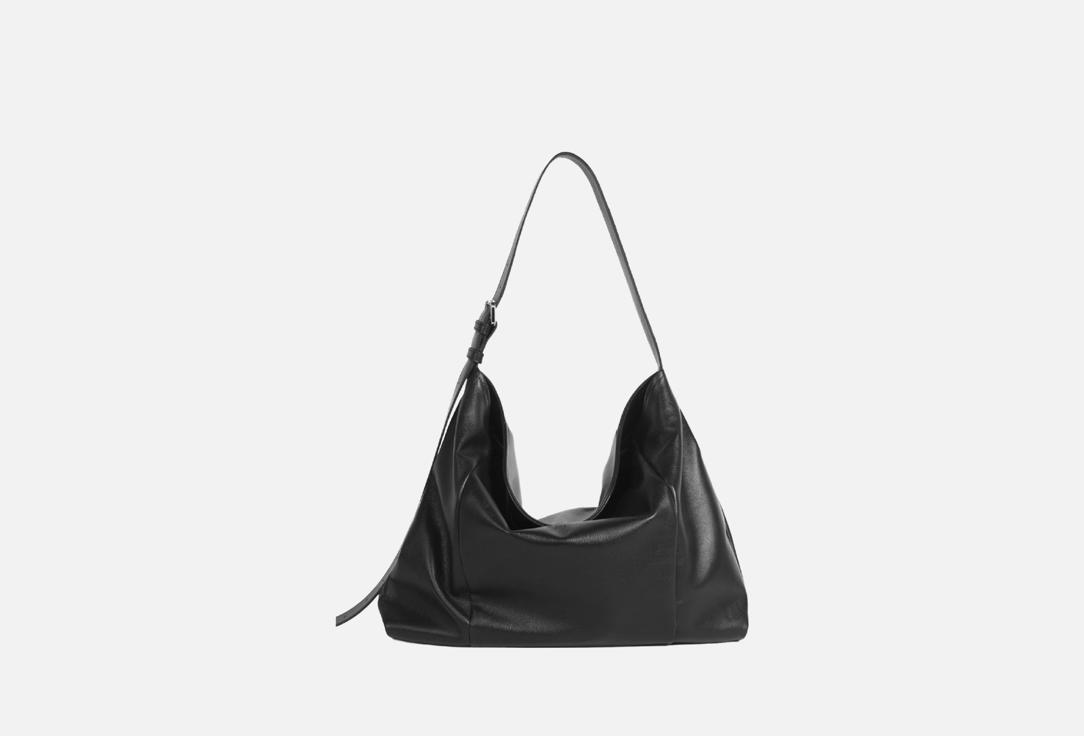 Сумка-шопер кожаный SAAJ Черная