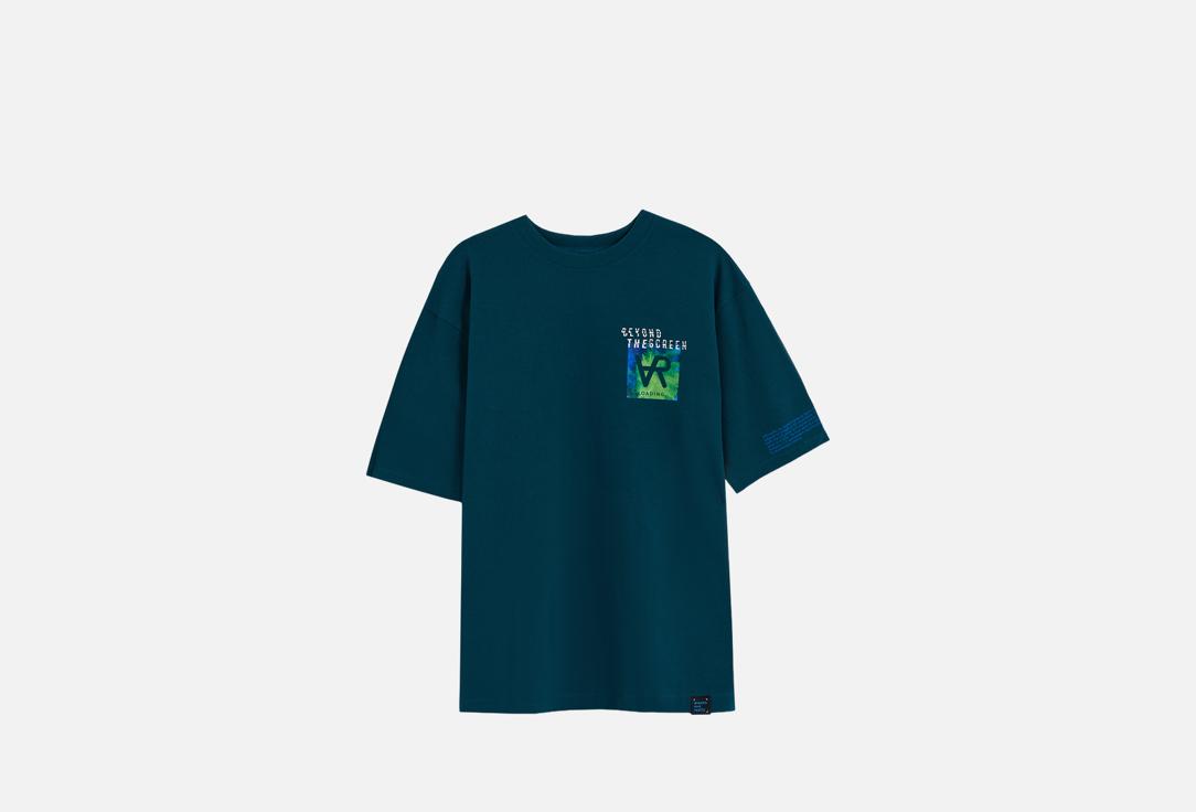 Изображение товара Синяя футболка Mark Formelle oversize для женщин хлопок демисезон