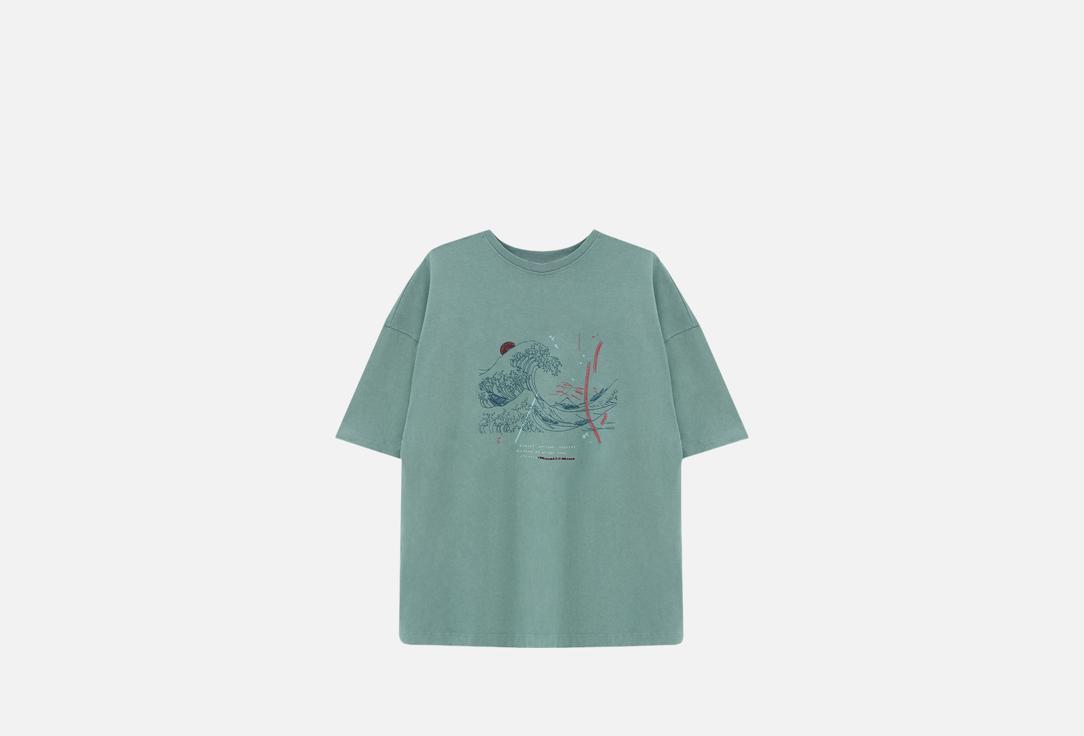 Изображение товара Зеленая оверсайз футболка mark formelle из хлопка для женщин