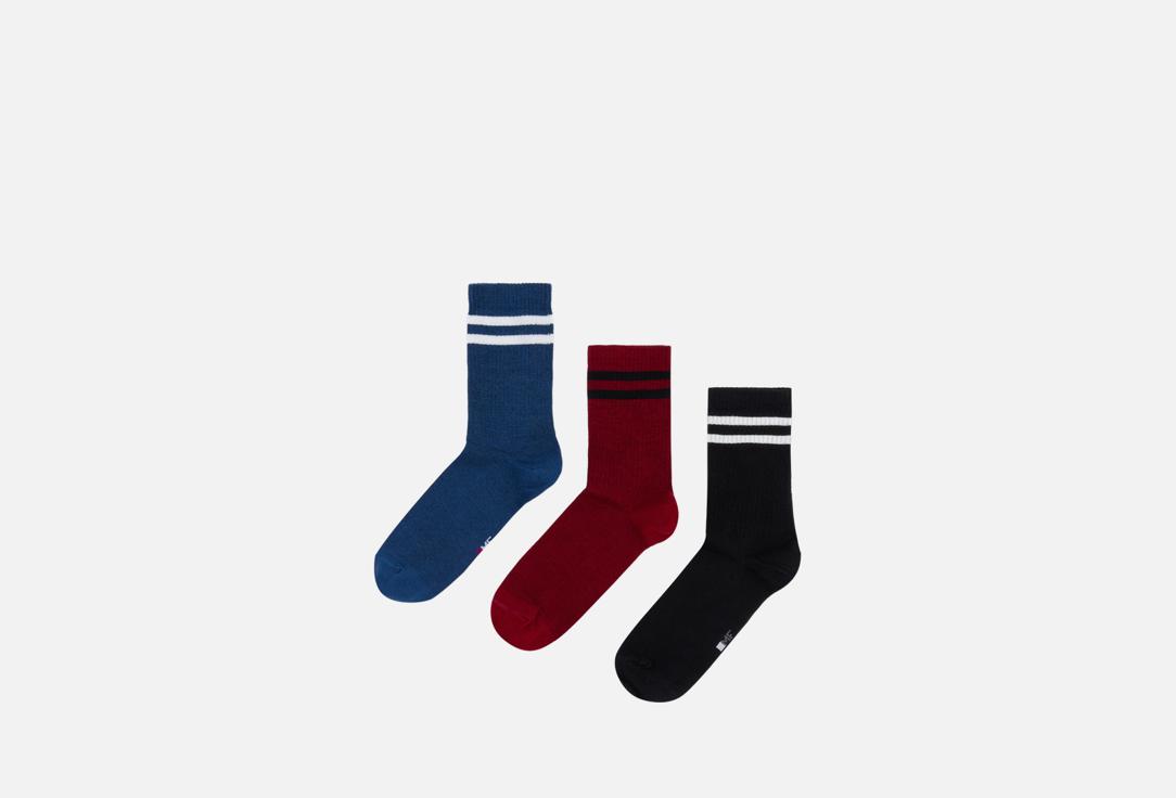 Изображение товара Набор носков Mark Formelle черные, вишневые, джинсовые