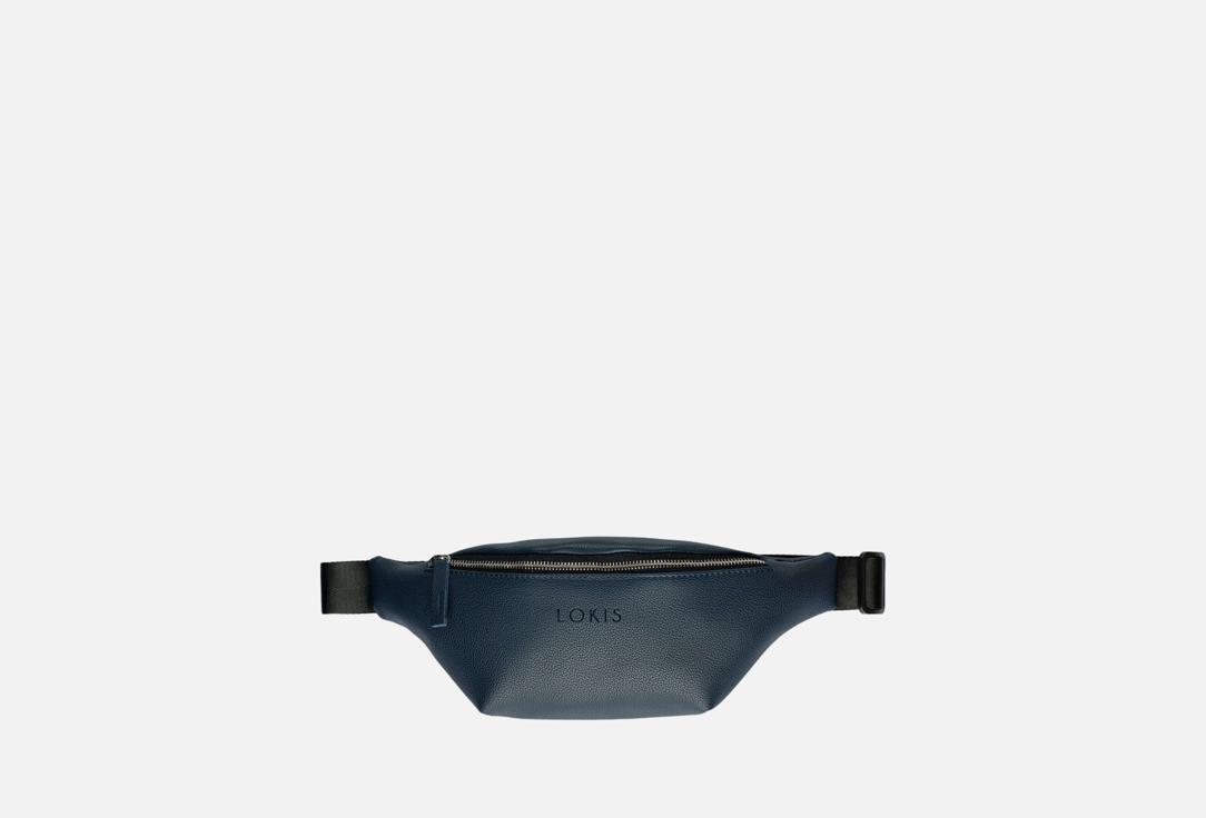 Изображение товара Сумка поясная LOKIS из эко-кожи темно-синяя