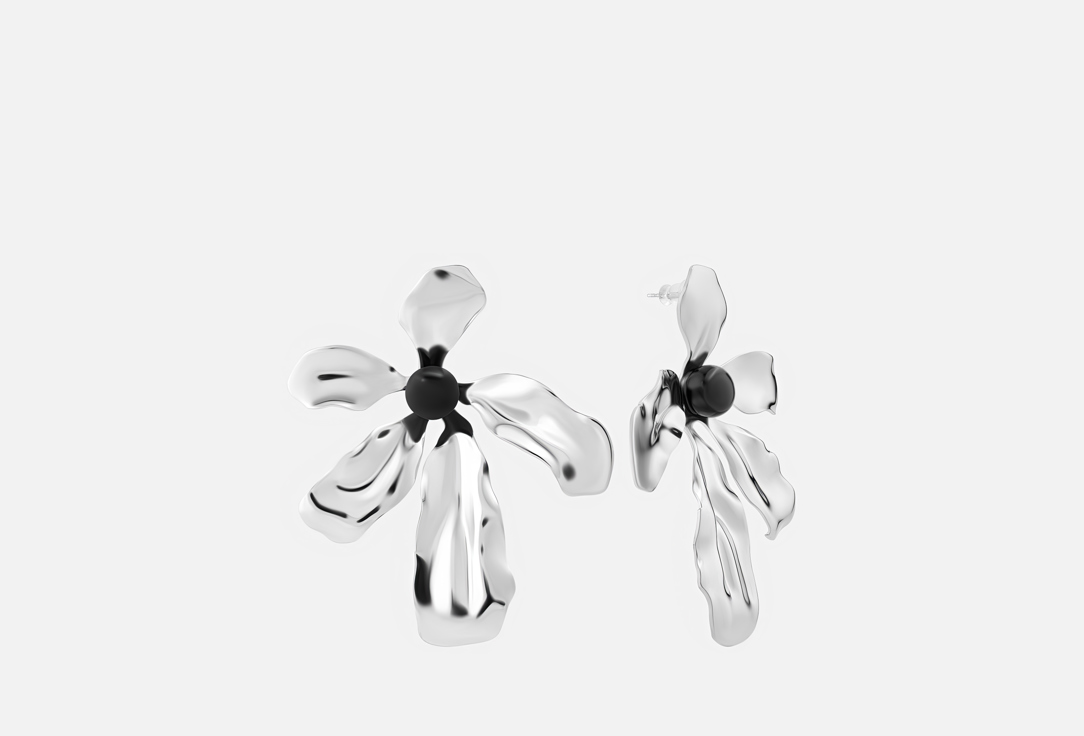 

Серьги серебряные PABUR, HUGE FLOWERS 2 шт
