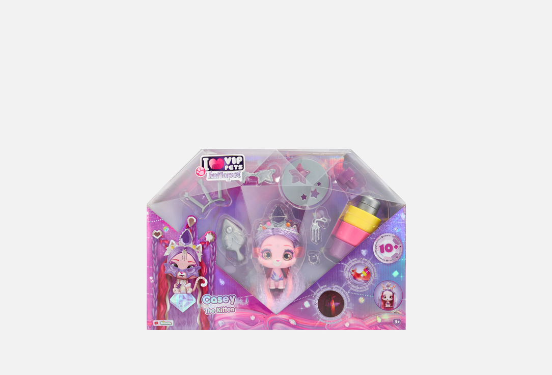 Изображение товара Игровой набор VIP Pets Casey для девочек с украшениями и фонариком