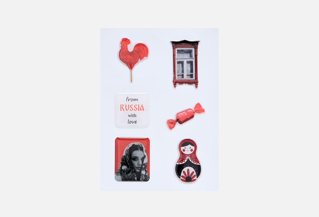 

Наклейки PABUR, RUSSIA 6 шт