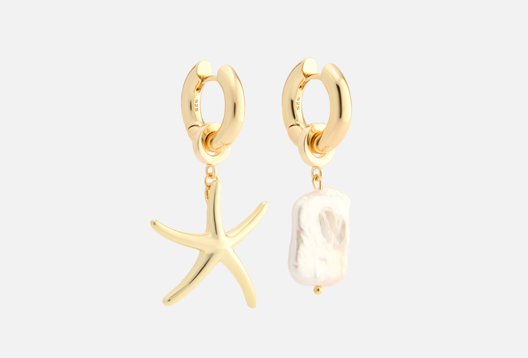 

Серьги OH!CHERRIES, STAR+PEARL gold 2 шт