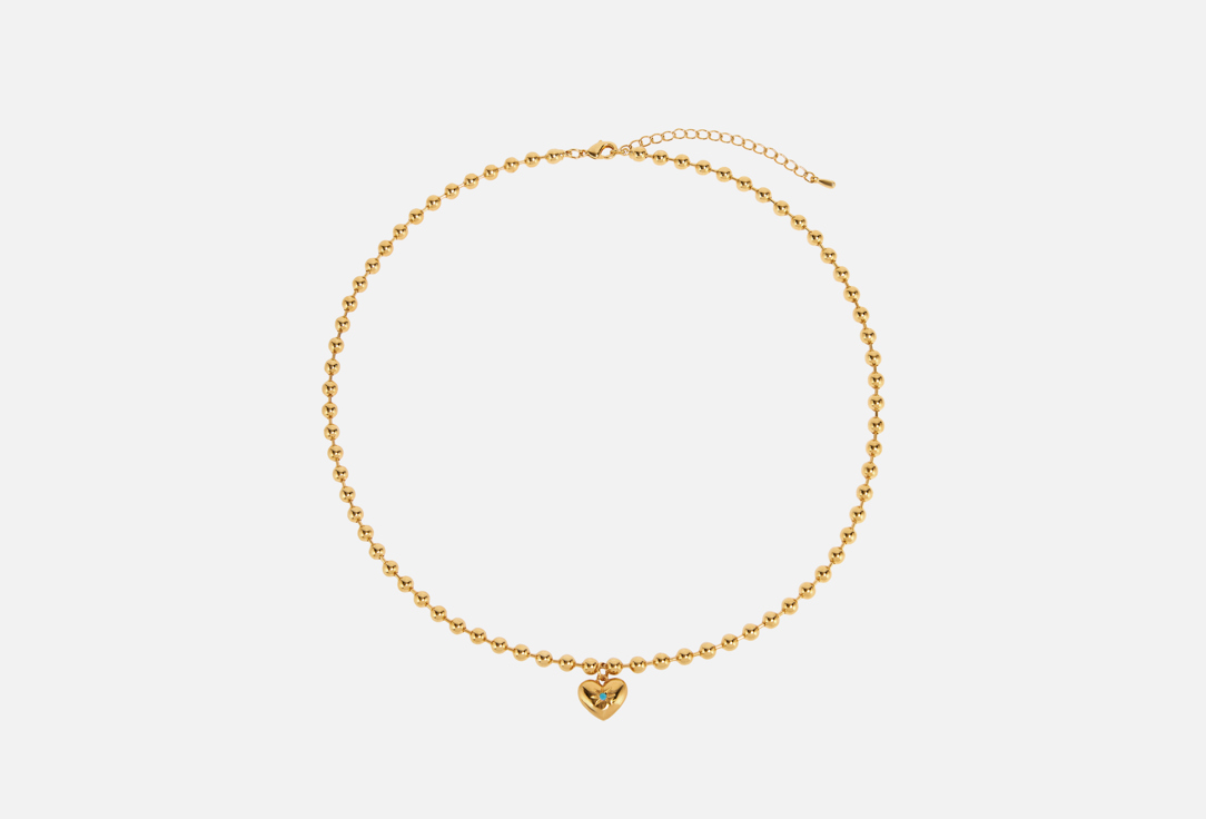 

Цепочка ATTRIBUTE SHOP, Из шариков с сердцем 1 шт