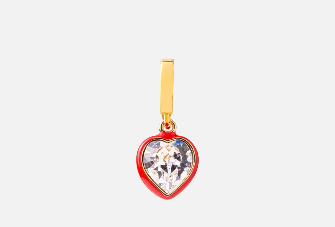 

Подвеска ATTRIBUTE SHOP, Красное сердце с кристаллом 1 шт