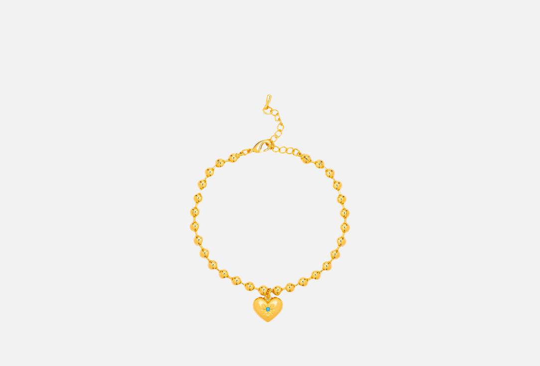 Изображение товара Браслет Attribute Shop из шариков с сердцем