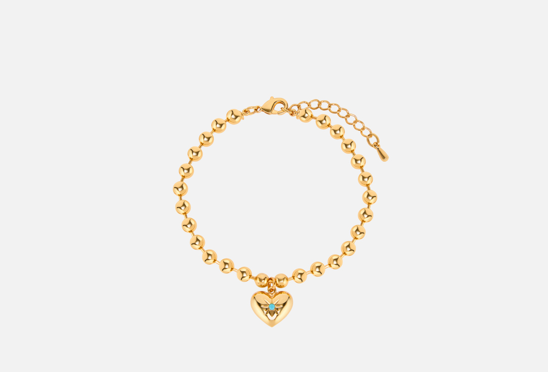 

Браслет ATTRIBUTE SHOP, Из шариков с сердцем 1 шт