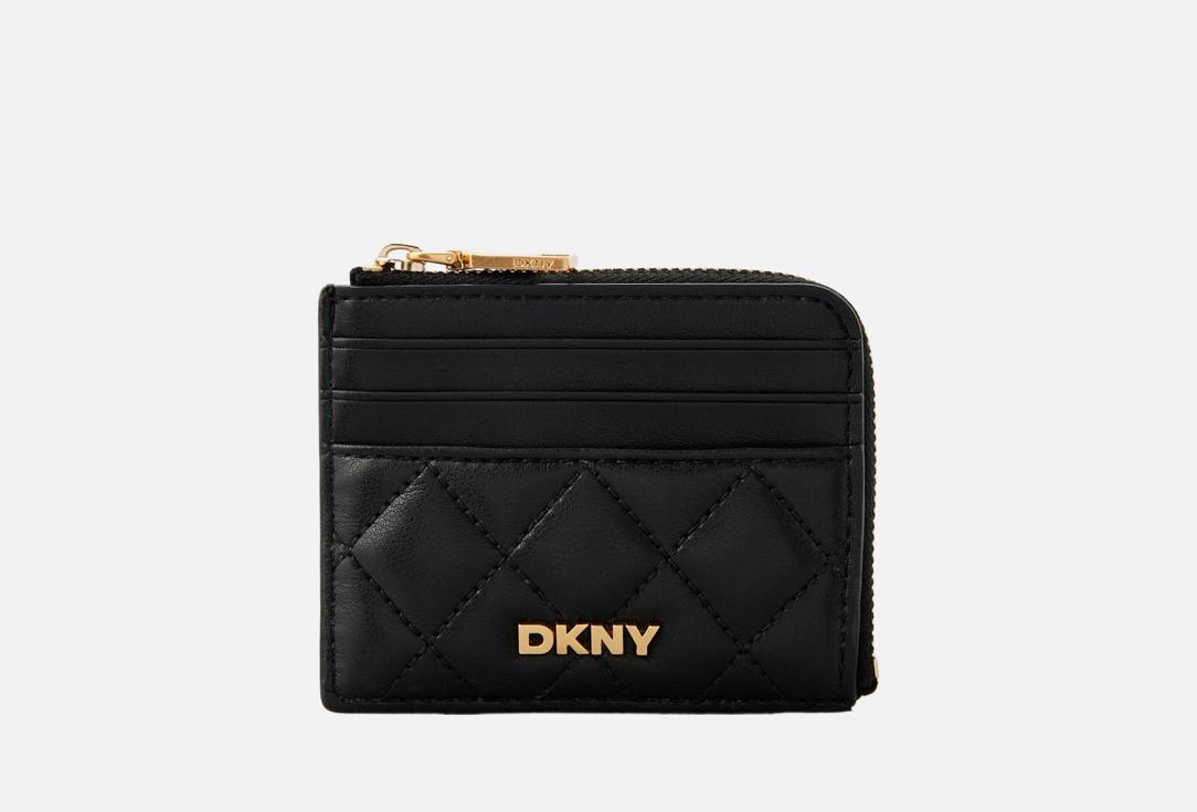 Изображение товара Кожаный картхолдер DKNY TRINA черный для женщин натуральная кожа