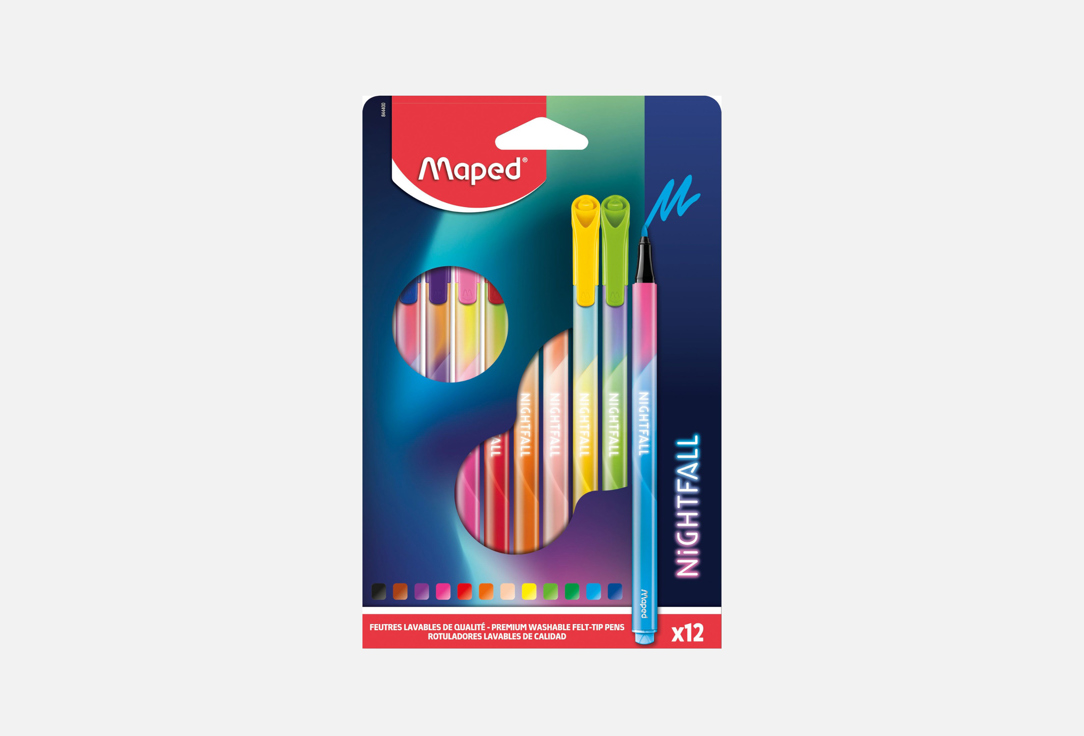 

Набор фломастеров MAPED, NIGHTFALL 12 шт