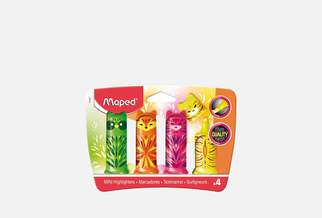

Набор текстовыделителей MAPED, FLUO PEP'S MINI FRIENDS 4 шт