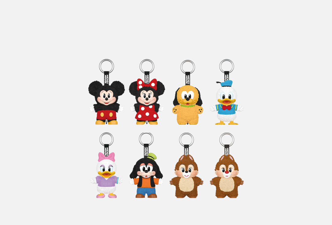 Изображение товара Брелок-сюрприз Mickey Family POP MART миниатюрная фигурка из 8 персонажей