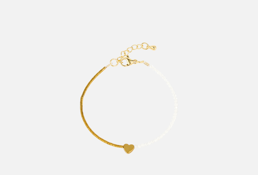 

Браслет 8 OTTENKOV, Из гематита с белыми цирконами 1 шт