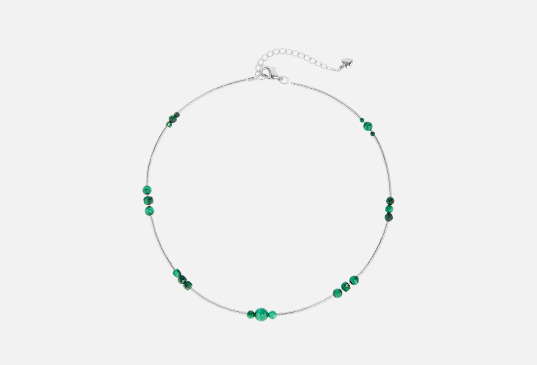 

Чокер 8 OTTENKOV, Из гематита с натуральным малахитом 1 шт