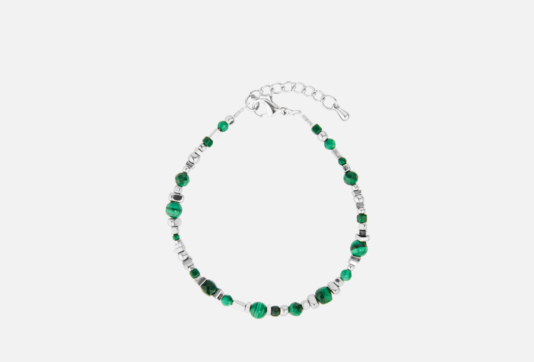 

Браслет 8 OTTENKOV, Из натурального малахита с гематитом 1 шт