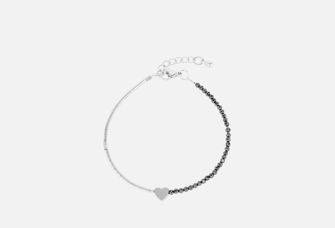 

Браслет 8 OTTENKOV, Из гематита с черными цирконами 1 шт