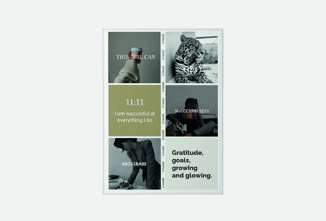 Изображение товара Стикерпак OMARIE Girl Boss А5 стильные наклейки для канцелярии