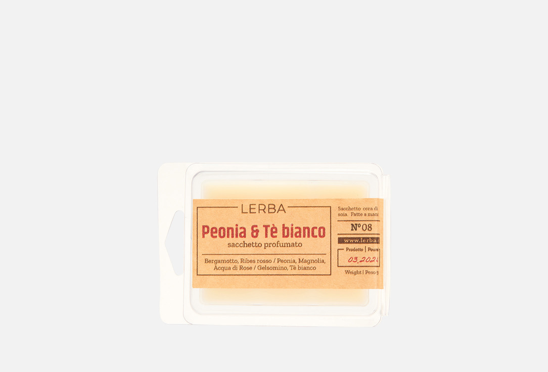 

Ароматический воск LERBA, №08 Peony & White Tea 50 г