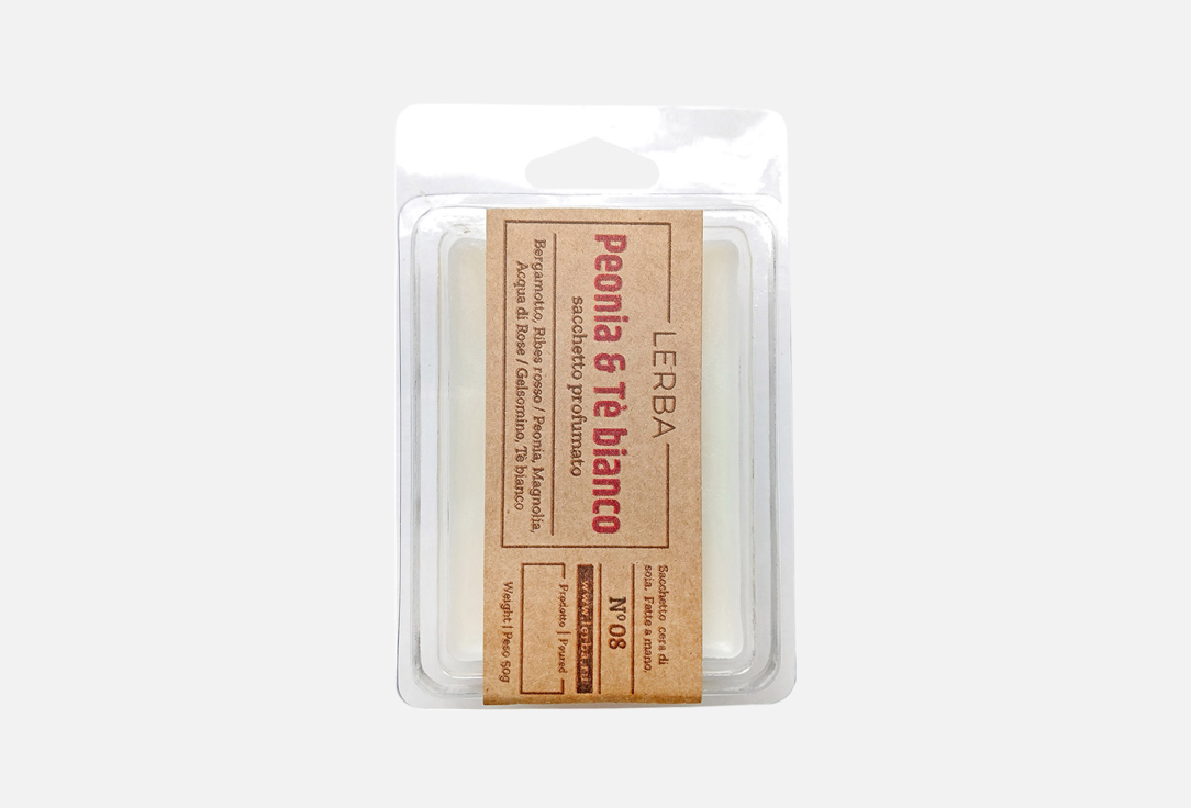 

Ароматический воск LERBA, №08 Peony & White Tea 50 г