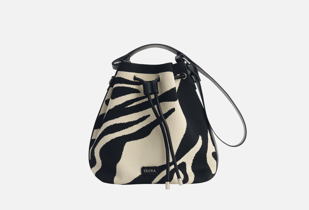 Изображение товара Сумка с ручками YASNA Заморская диковинка, черно-белая