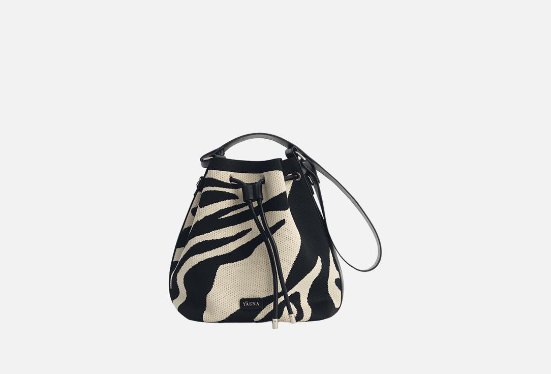 Изображение товара Сумка с ручками YASNA Заморская диковинка, черно-белая