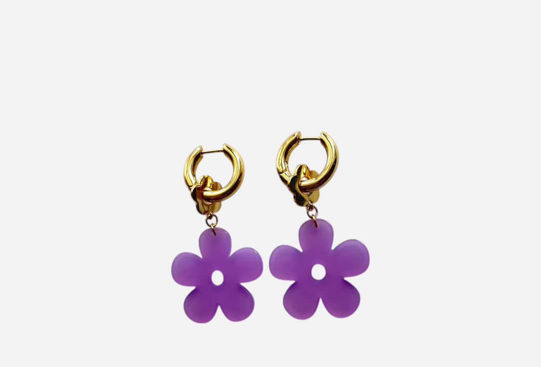 

Серьги OH!CHERRIES, Purple FLOWER 2 шт