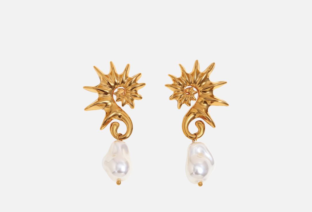 Серьги ЦОК ЦОК Морские коньки 2 шт