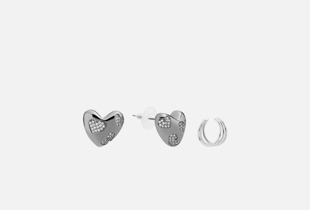 Изображение товара Набор украшений ЦОК ЦОК серьги сердца и каффы