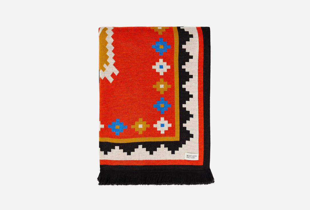 

Шерстяной плед NORTHERN FACTORY, Принт, National 200х155