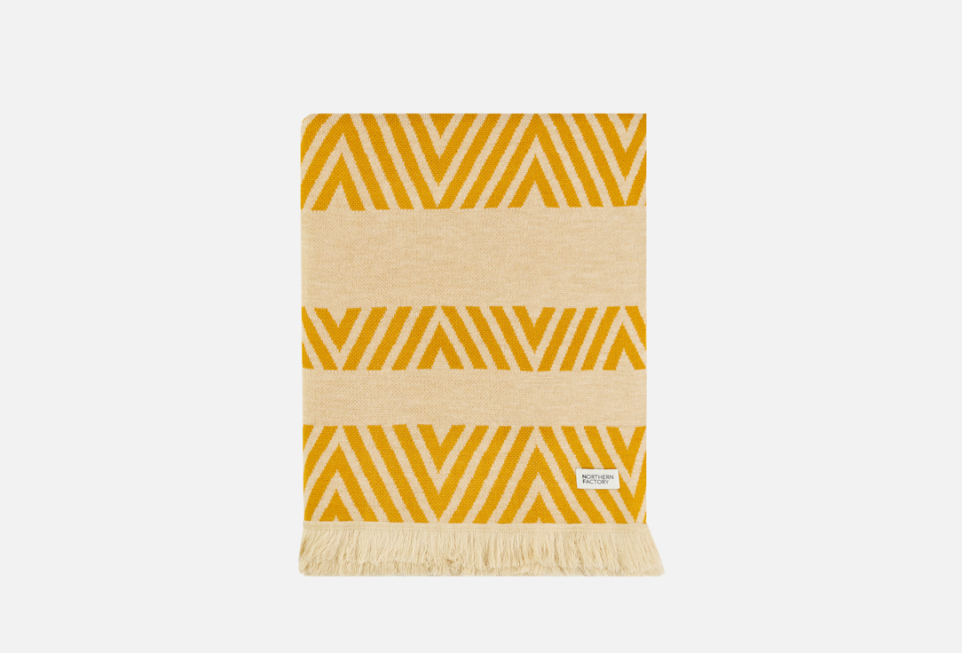 

Шерстяной плед NORTHERN FACTORY, Принт, Зиг-Заг 210х160