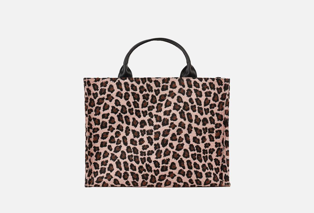 

Сумка тоут из жаккарда PEPFER, Принт, Leopard