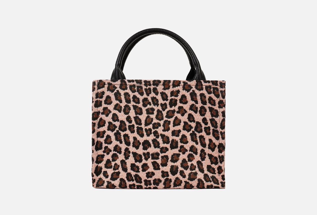 

Сумка тоут из жаккарда PEPFER, Принт, Leopard