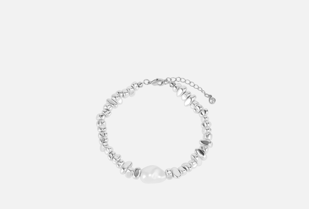 Изображение товара Браслет Sparkle Point GemaPearl из гематита и жемчуга майорка для женщин